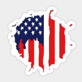 the united state America flag Sticker